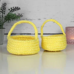 Osterkörbchen mit Henkel | Ostern | Osternest | Häkelkorb | Osterkorb
