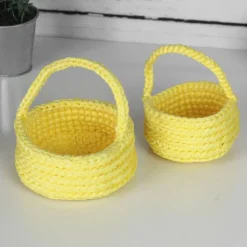 Osterkörbchen mit Henkel | Ostern | Osternest | Häkelkorb | Osterkorb