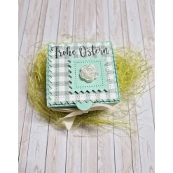 Ostern Geschenkbox für Teelicht – Handgemachte Geschenkidee im österlichen Design