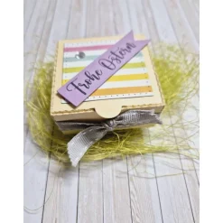 Ostern Geschenkbox für Teelicht – Handgemachte Geschenkidee im österlichen Design