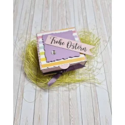 Ostern Geschenkbox für Teelicht – Handgemachte Geschenkidee im österlichen Design