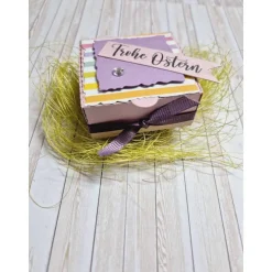 Ostern Geschenkbox für Teelicht – Handgemachte Geschenkidee im österlichen Design