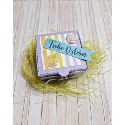 Ostern Geschenkbox für Teelicht – Handgemachte Geschenkidee im österlichen Design