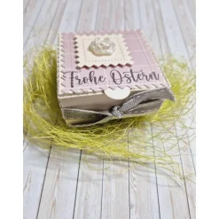 Ostern Geschenkbox für Teelicht – Handgemachte Geschenkidee im österlichen Design
