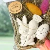 Ostern in der Tüte • Geschenkset mit Keraflott-Hase & Trockenblumen