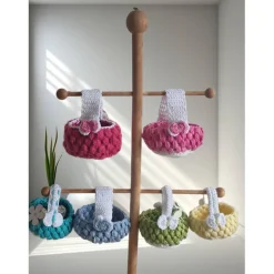 Ostern Mitbringsel Osterkorb gehäkelt klein farbwahl kleines Geschenk Ostern