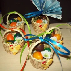 Ostern Osterkorb – Handgemachtes Geldgeschenk Hase, Osterdeko für Osterstrauß & Ostereier im Korb