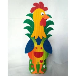 Osternest Hahn mit Geschenkbox als Osterkörbchen oder Frühlingsdeko, originelles, Osternest, Tischdeko, Osterhase