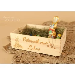 Osternest, Osterkiste, Osterdekoration, Ostergeschenk, Geschenk Ostern, Kiste zu Ostern