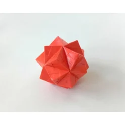 Osterschmuck Faltkugeln aus Transparentpapier, Origami-Kugeln, Kusudama