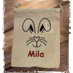 Ostersäckchen personalisiert mit Namen | Geschenkbeutel Ostern