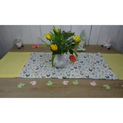 Ostertischdecke, Tischläufer bunte Hühner, Wunschgröße machbar