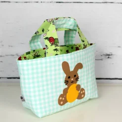 Ostertäschchen Hase mit Osterei ~ Osterkörbchen | Kindertasche | Osternest | Geschenkidee