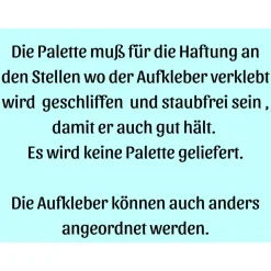 Palettenaufkleber Einschulung , Palette Schulkind, Erster Schultag, Deko, Fotokulisse