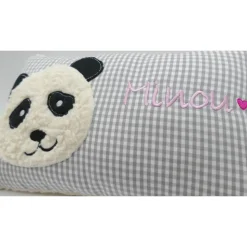 Pandakissen Namenskissen Taufkissen Kuschelkissen Kindergartenkissen Geburtsgeschenk Panda Pandabär