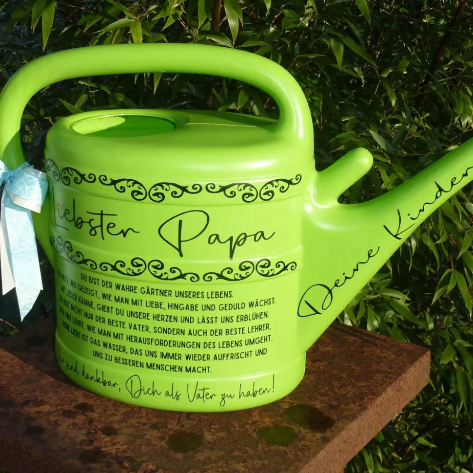 Papa Geburtstagsgeschenk Vatertag Geschenk, personalisiertes Männergeschenk,10L Gießkanne mit Namen