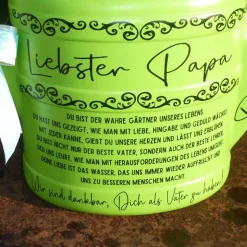 Papa Geburtstagsgeschenk Vatertag Geschenk, personalisiertes Männergeschenk,10L Gießkanne mit Namen