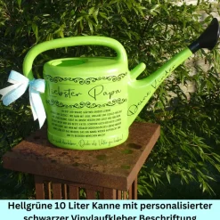 Papa Geburtstagsgeschenk Vatertag Geschenk, personalisiertes Männergeschenk,10L Gießkanne mit Namen