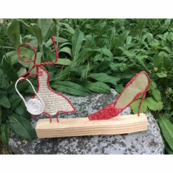 Papierdrahtfigur Frauen und Schuhe