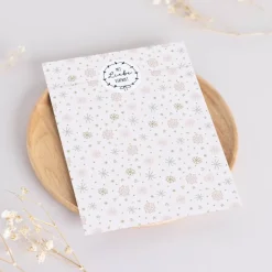 Papiertüten Set *Blush Sage Christmas* / Motiv 3 / Flachbeutel in verschiedenen Größen für Advent und Weihnachten