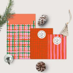 Papiertüten Set *Christmas Joy* / Motiv 1 / Flachbeutel in verschiedenen Größen für Advent und Weihnachten