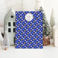 Papiertüten Set *Santa is coming* / Motiv 2 / Flachbeutel in versch. Größen für Advent und Weihnachten