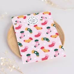 Papiertüten Set *Santa is coming* / Motiv 3 / Flachbeutel in versch. Größen für Advent und Weihnachten