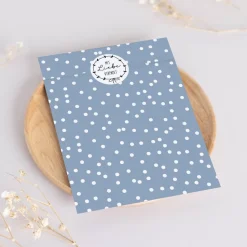 Papiertüten Set *Winter Floral* / Motiv 2 / Flachbeutel in verschiedenen Größen für Advent und Weihnachten