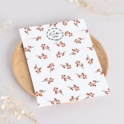 Papiertüten Set *Winter Greenery* / Motiv 2 / Flachbeutel in verschiedenen Größen für Advent und Weihnachten