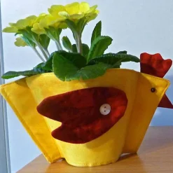 Patchwork Übertopf für kleine Blumentöpfe