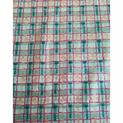 Patchworkstoff - gelbe Sternchen mit Kringel auf blauem Hintergrund,  SSI Studio