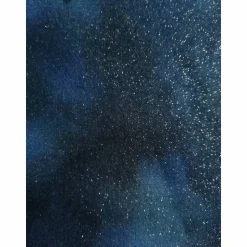 Patchworkstoff - gelbe Sternchen mit Kringel auf blauem Hintergrund,  SSI Studio