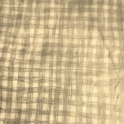 Patchworkstoff , Hoffmann Fabrics beiger Quiltstoff mit kleinen beigen und goldenen Karos