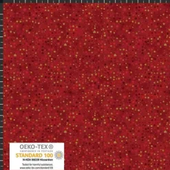 Patchworkstoff , Hoffmann Fabrics beiger Quiltstoff mit kleinen beigen und goldenen Karos