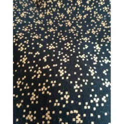 Patchworkstoff - Schwarzer Weihnachtsstoff mit feinen, kleinen Goldpünktchen Northcott Studio