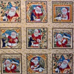 Patchworkstoff Christmas everyday Nikolauslabels