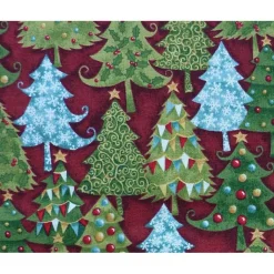 Patchworkstoff Makower UK Yuletide Trees von The Henley Studio - Makower UK