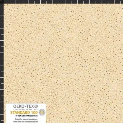 Patchworkstoff Star Springle,  grüner Quiltstoff mit verschiedenen goldenen Sterne