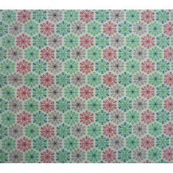 Patchworkstoff Tante Ema kleine grüne, rote und braune Kristalle