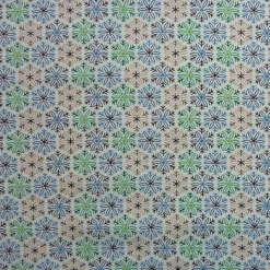 Patchworkstoff Tante Ema kleine grüne, blaue und braune Kristalle