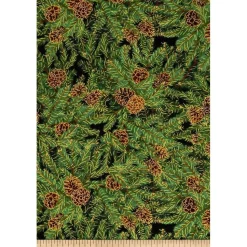 Patchworkstoff Timeless Treasures, Pine & Poinsetta Timeless Treasures Holiday CM 1941  Nr.42