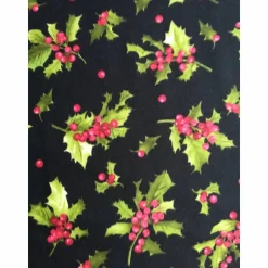 Patchworkstoff wunderschöne rosefarbene Christrose auf hellgrünem Hintergrund Moda