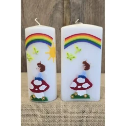 Patenkerze 15x6 - "Junge" - Rund oder Viereck