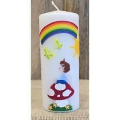 Patenkerze 15x6 - "Junge" - Rund oder Viereck