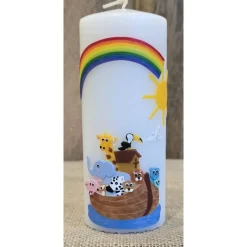 Patenkerze 15x6 -"Arche-Noah 2" -  Rund oder Viereck -
