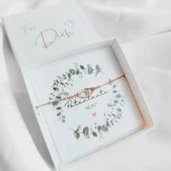 Patentante fragen, Patentante Armband Herz, Willst du meine Patentante sein Box