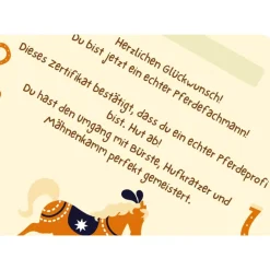 Perfekte Mitgebsel für Kindergeburtstag auf dem Reiterhof | Ideal für Pferdemädchen | Urkunde zum ausdrucken