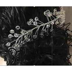 Perlen-Haarranke , Braut Haarschmuck, silber-kristall