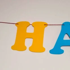 Personalisierbare bunte Happy Birthday Buchstabengirlande