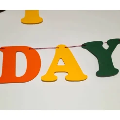 Personalisierbare bunte Happy Birthday Buchstabengirlande